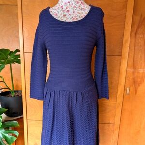 Jessica Simpson Blue Knit Sweater Dress - Size L
